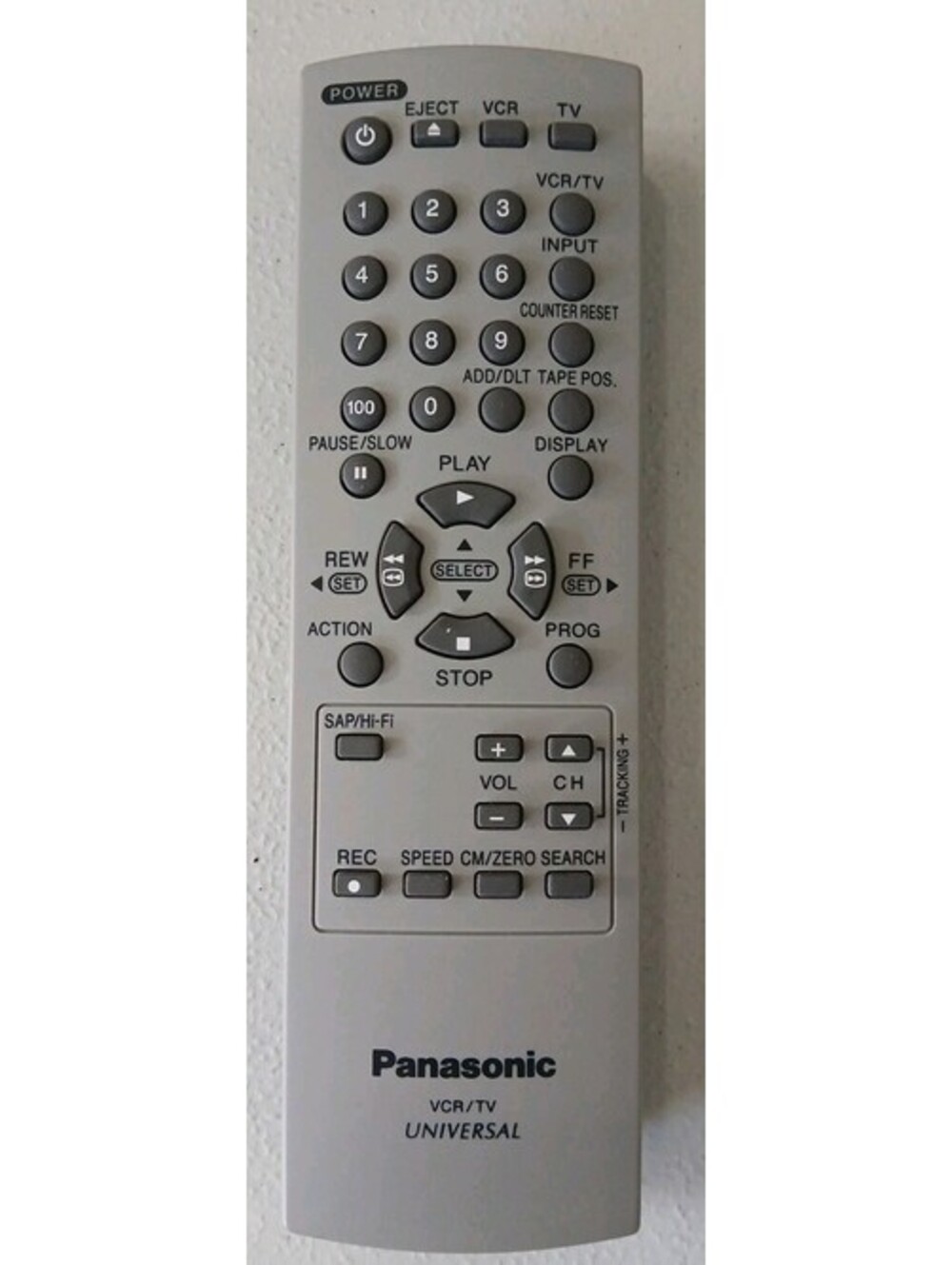 Panasonic Genuine Remote Control EUR7723KAO Universal VCR TV PV-V4525S Untested